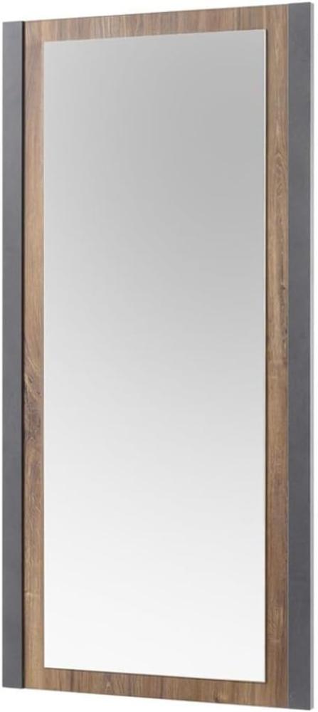 Badezimmer Spiegel Auburn Eiche Stirling und Matera grau 54 x 108 cm Bild 1