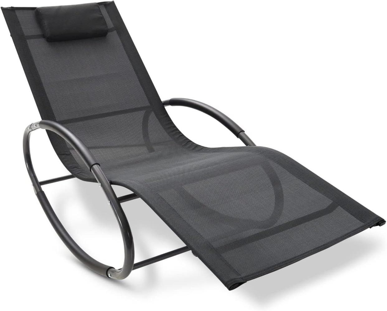 Leco ergonomisch geformter Liegestuhl "Mila", schwarz Bild 1