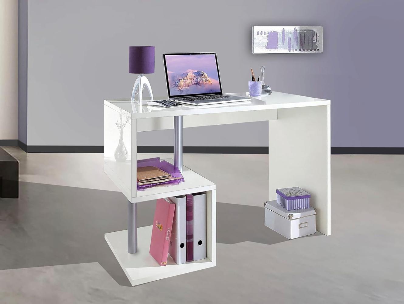 Schreibtisch >Esse Angolo< (BxHxT: 100x77,5x50 cm) in weiß - 100x77,5x50 (BxHxT) Bild 1