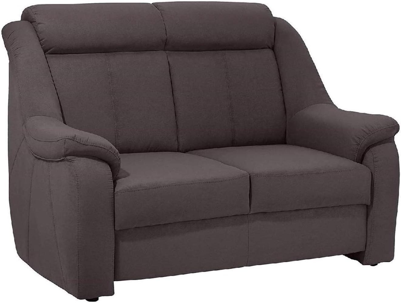 Cavadore 2-Sitzer Beata / 2er Couch im modernen Design / 138 x 98 x 92 / Mikrofaser Grau Bild 1