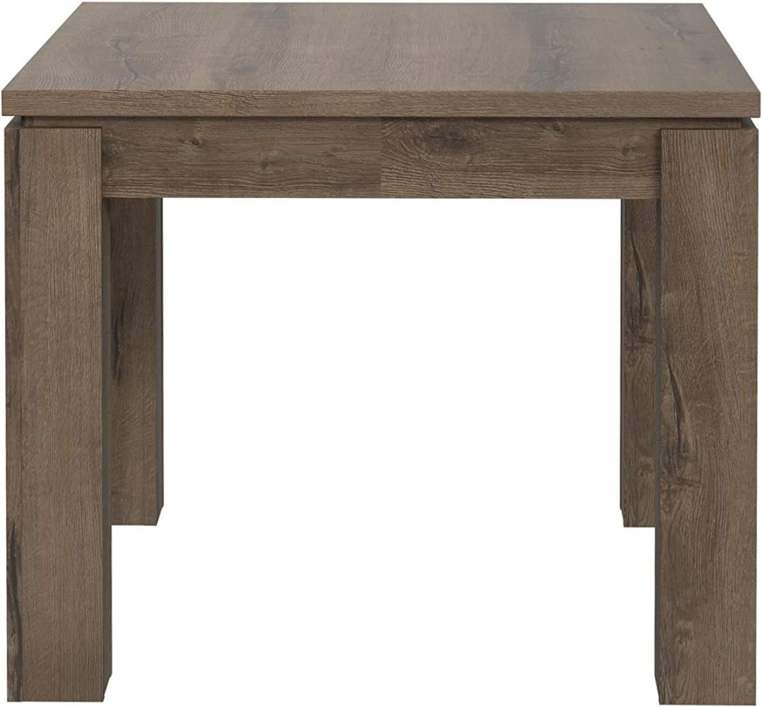 FORTE Dining Tables Esstisch ausziehbar, Holzwerkstoff, Braun, 90 x 75,9 x 90,4 cm Bild 1