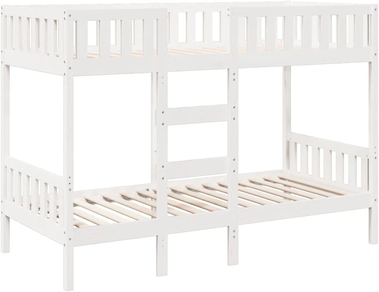 Etagenbett Weiß 75x190 cm Massivholz Kiefer 3308608 Bild 1