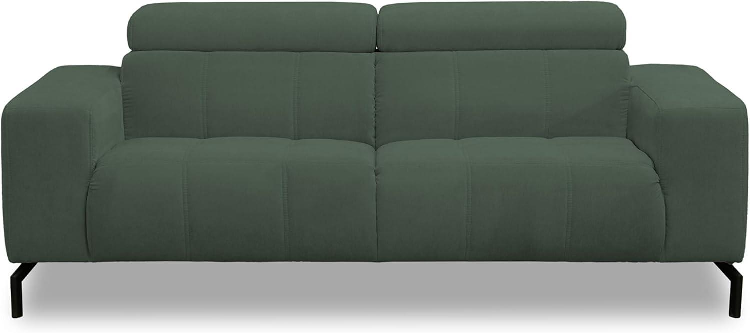 DOMO. Collection Cunelli Ecksofa, Sofa mit Rückenfunktion, Garnitur mit Relaxfunktion, grün, 208x104x79 cm Bild 1