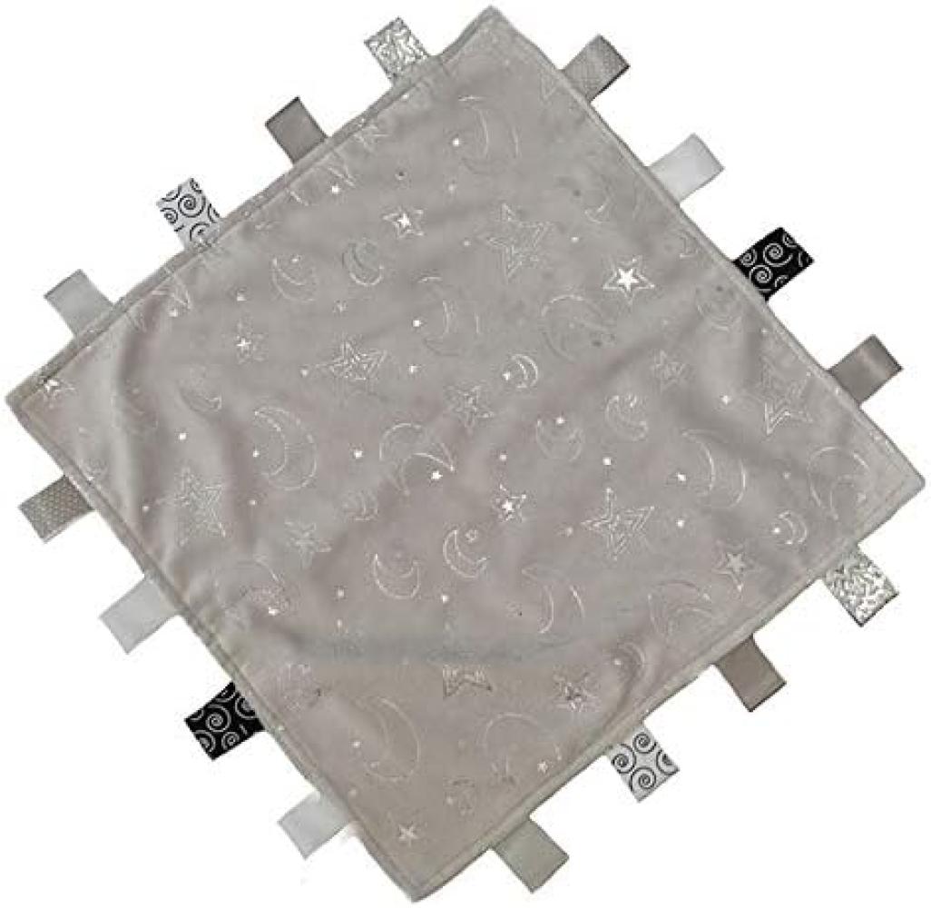 Soft Touch Kuschelige Decke mit Etiketten rosa/silber 35 cm Bild 1