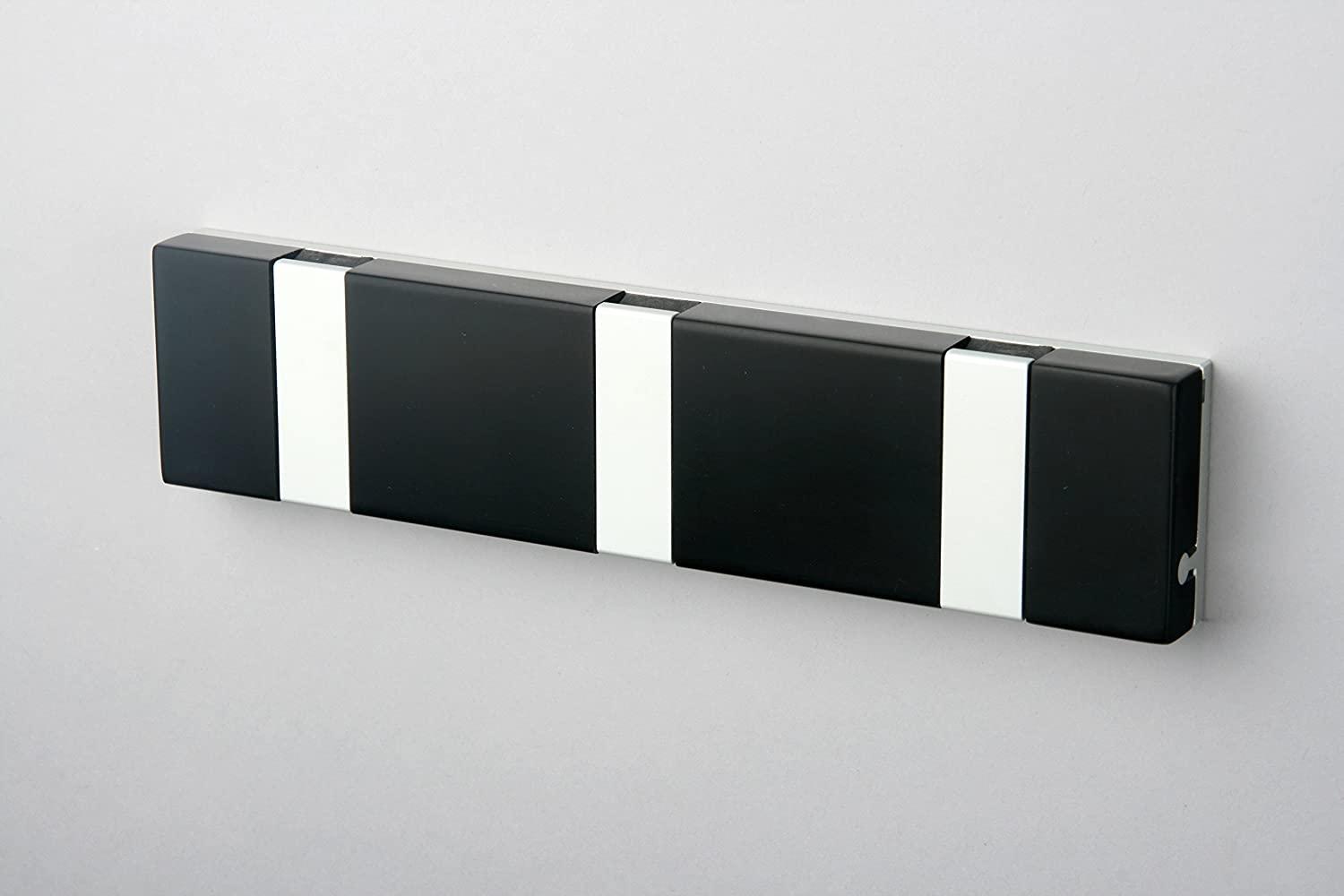 Knax Lite 3 schwarz Luxus-Hakenleiste für Bad & Küche Länge 20 cm Bild 1