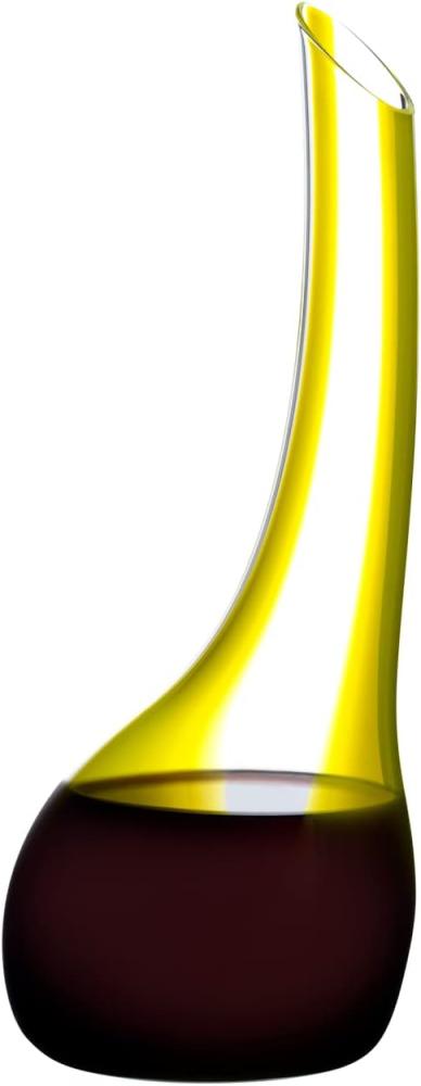 Riedel Dekanter Cornetto Confetti Yellow, Glasdekanter, Dekantierflasche, Weinkaraffe, Hochwertiges Glas, Gelb, 1. 2 L, 1977/13Y Bild 1