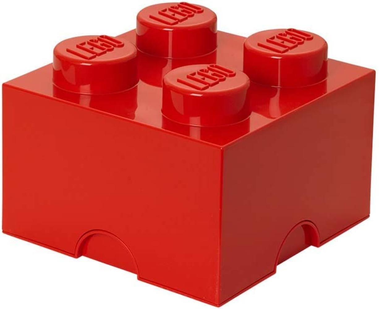 Lego 'Storage Brick 4' Aufbewahrungsbox rot Bild 1
