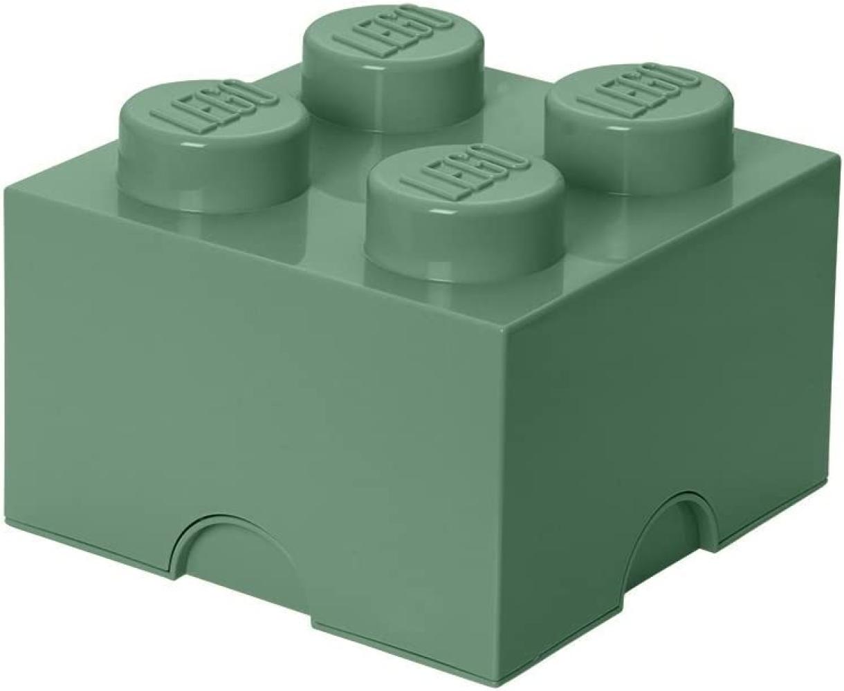 Lego 'Storage Brick 4' Aufbewahrungsbox sandgrün Bild 1