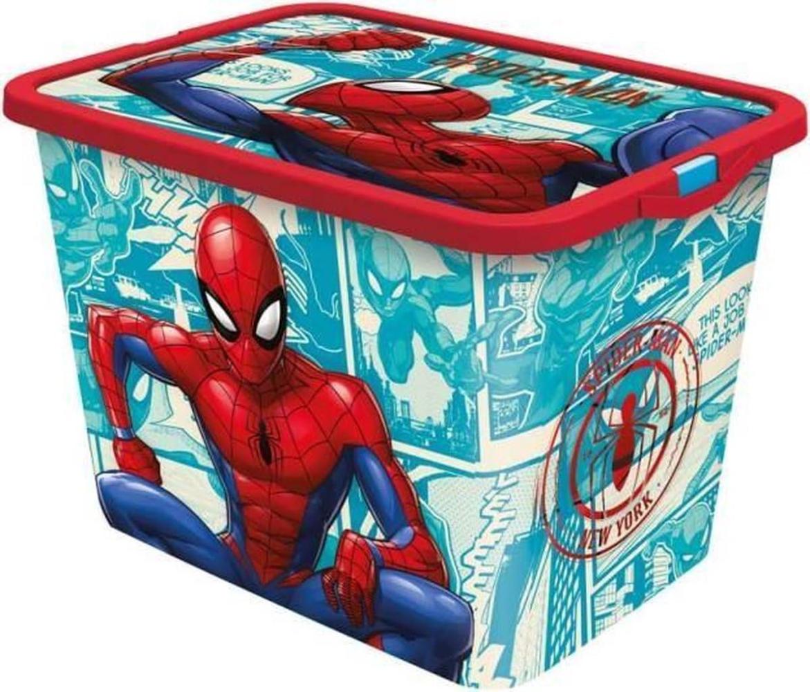 Stor aufbewahrungsbox Spider-Man 23 Liter blau/rot Bild 1