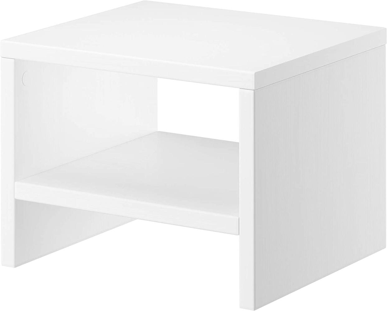 Nachttisch modern weiß Kiefer massiv 90. 20-K5 W Bild 1