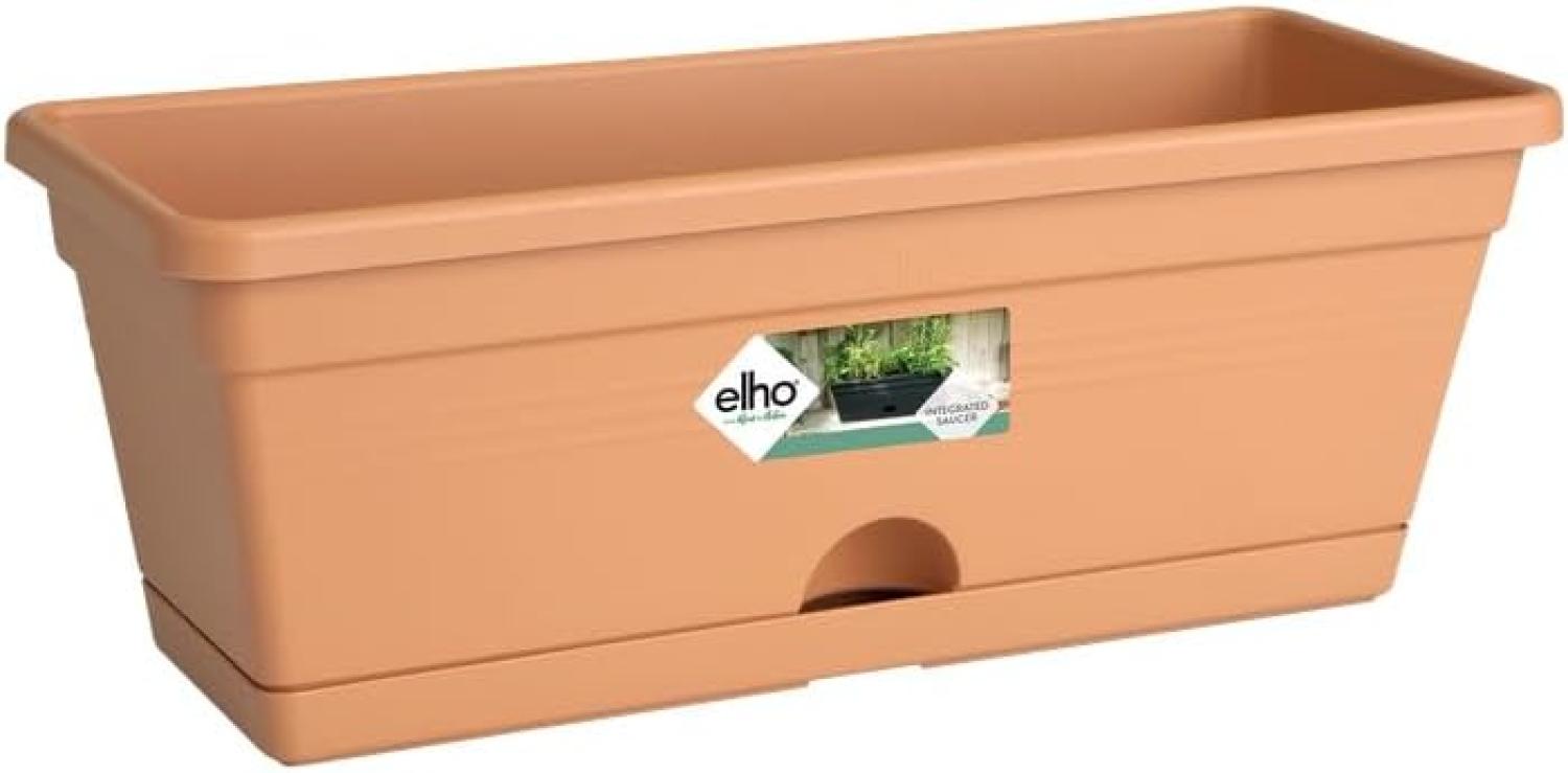 Elho Green Basics Balkonkasten Mini 30 - Übertopf - Mild Tonrot - Drinnen, Draußen & Balkon - L 11. 9 x W 29. 8 x H 10. 6 cm Bild 1