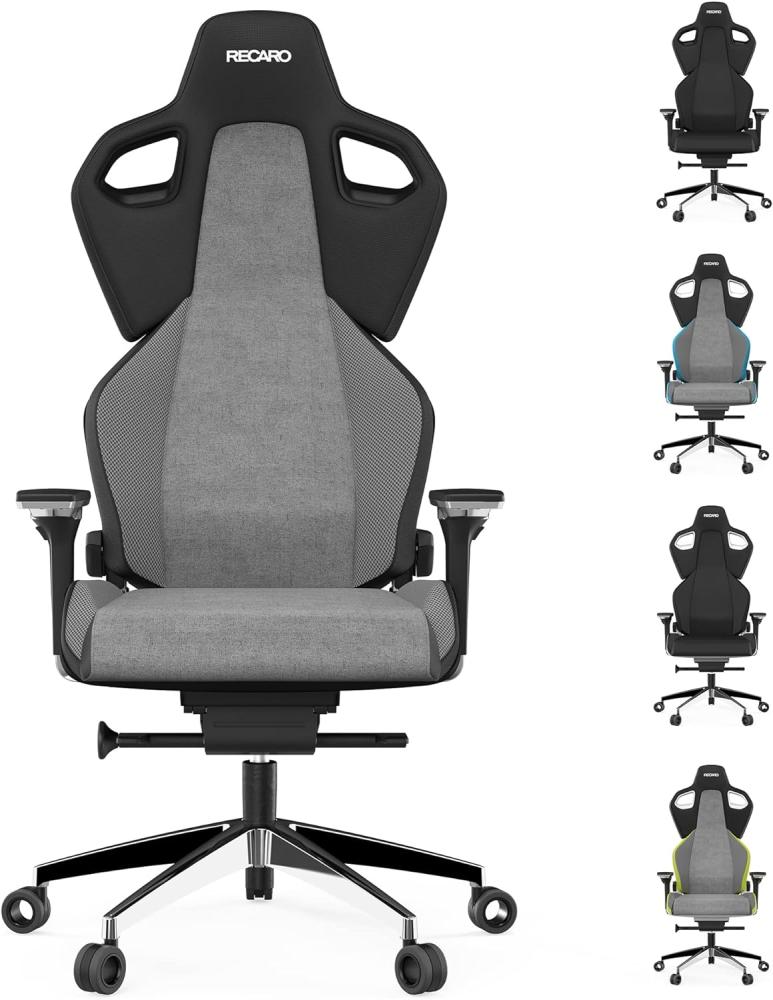 RECARO Exo Platinum Graphite | Ergonomischer, hochwertiger Gaming Stuhl | Mit stufenloser Einstellung über Handräder | Made in Germany | Auch als Bürostuhl | TÜV Zertifiziert Bild 1