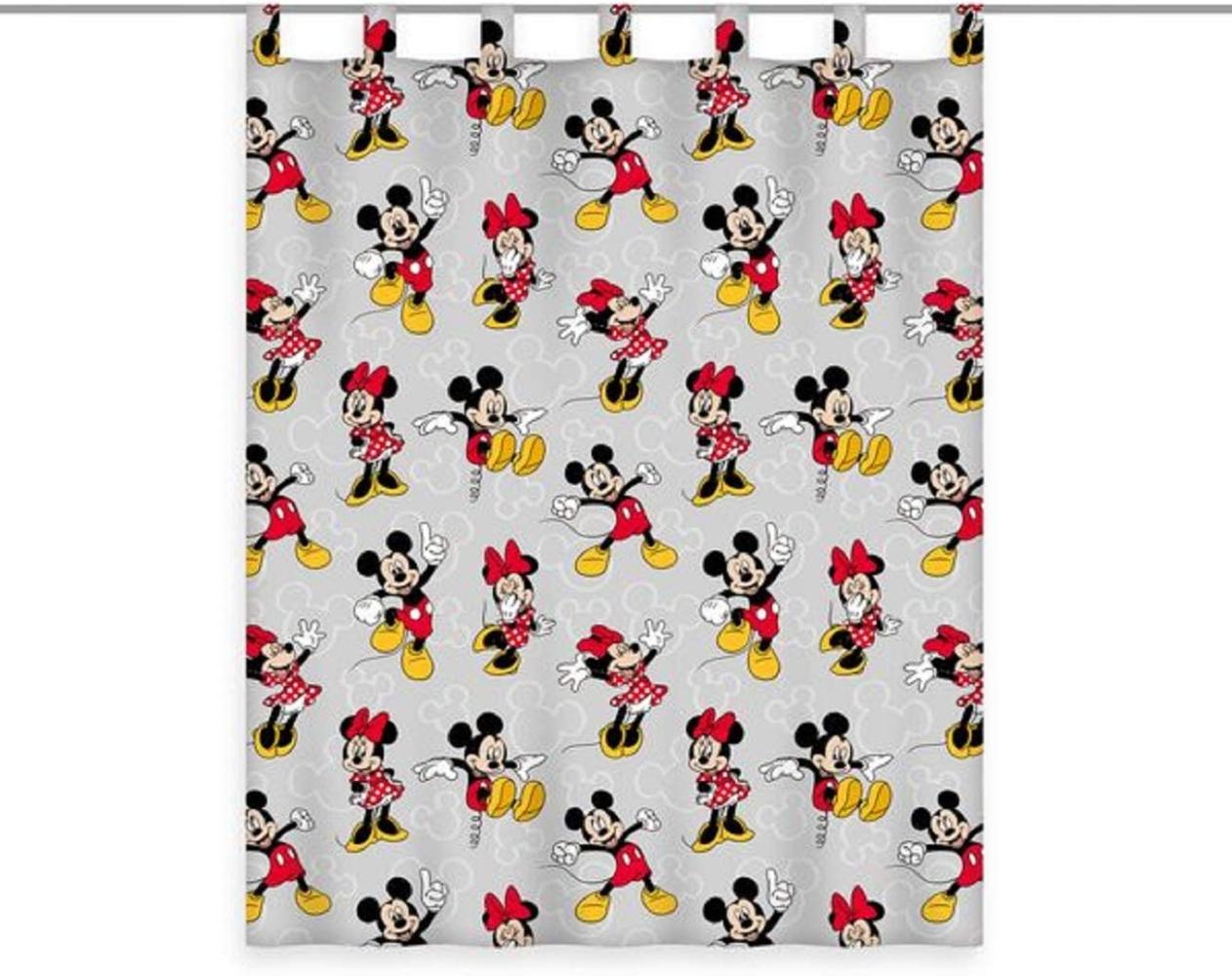 Gardine Vorhang Fertiggardine Disney Minnie & Mickey 140 x 160 cm Bild 1