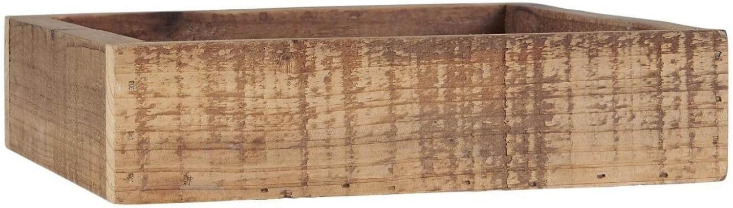 IB Laursen Kiste Holz braun 20x20cm Aufbewahrungs Box Kiste Deko Tablett Skandi Bild 1