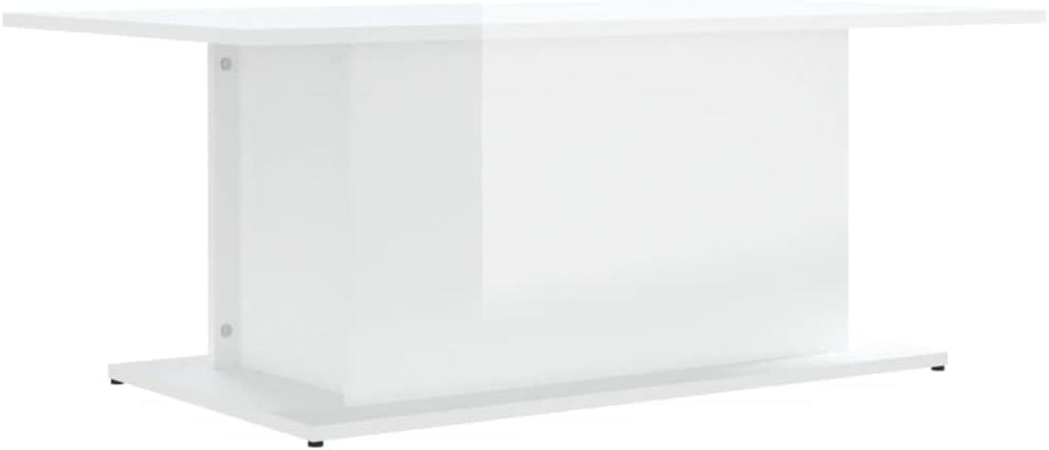 Couchtisch Hochglanz-Weiß 102x55,5x40 cm Holzwerkstoff Bild 1