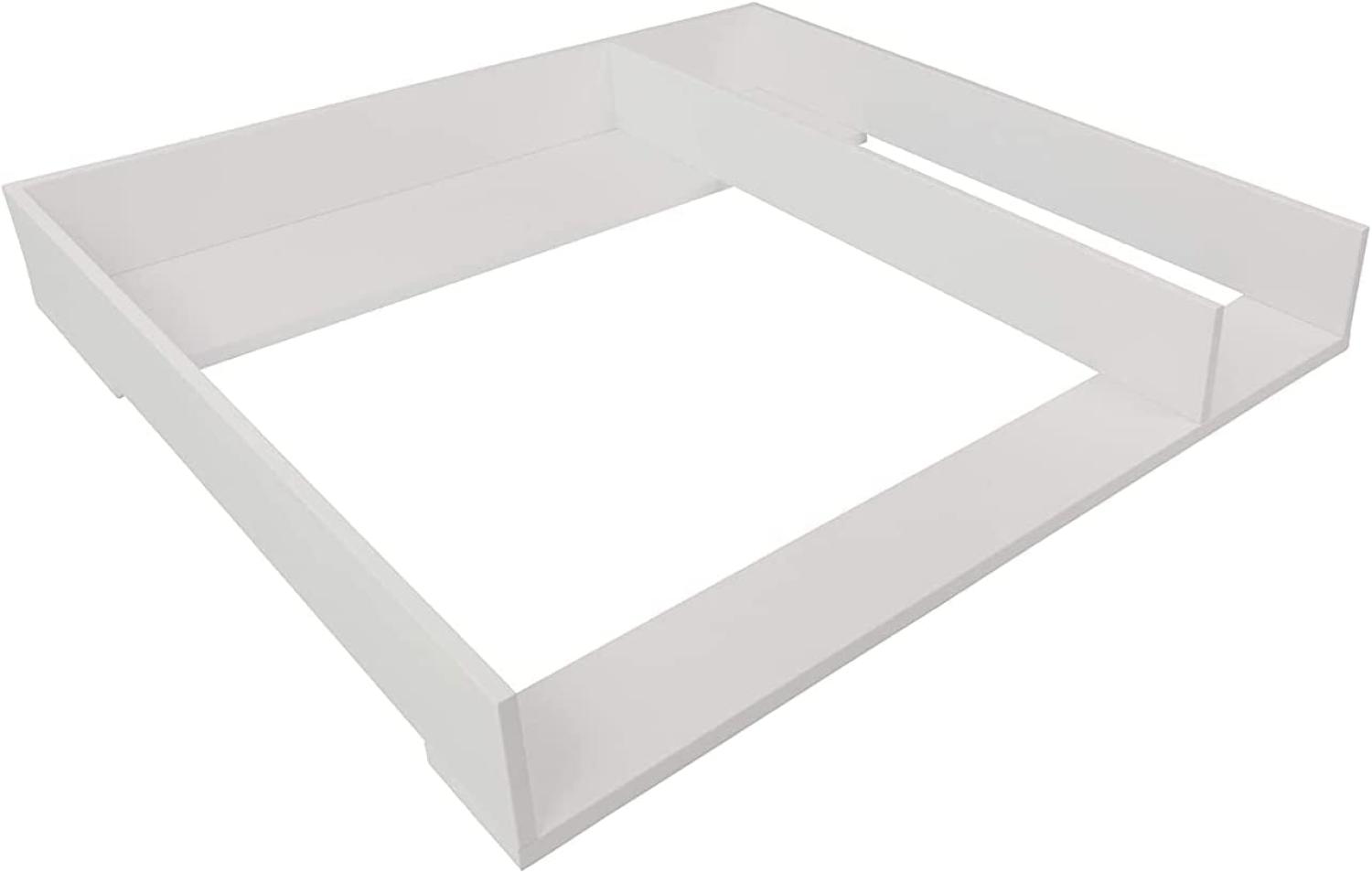 Puckdaddy 'Malte' Wickelaufsatz mit Trennfach, weiß, für IKEA Malm Bild 1
