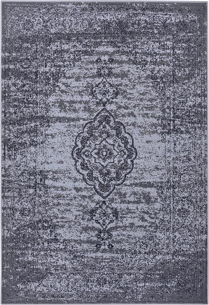 Kurzflor Teppich Méridional Grau - 160x230x0,9cm Bild 1