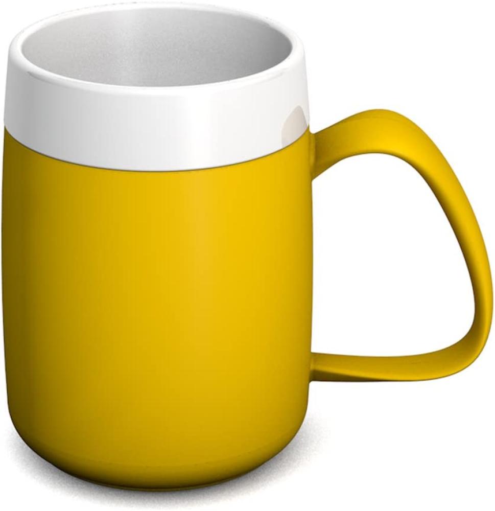 Ornamin Thermobecher 260 ml gelb (Modell 206) Isolierbecher, doppelwandiger Kaffeebecher Kunststoff Bild 1