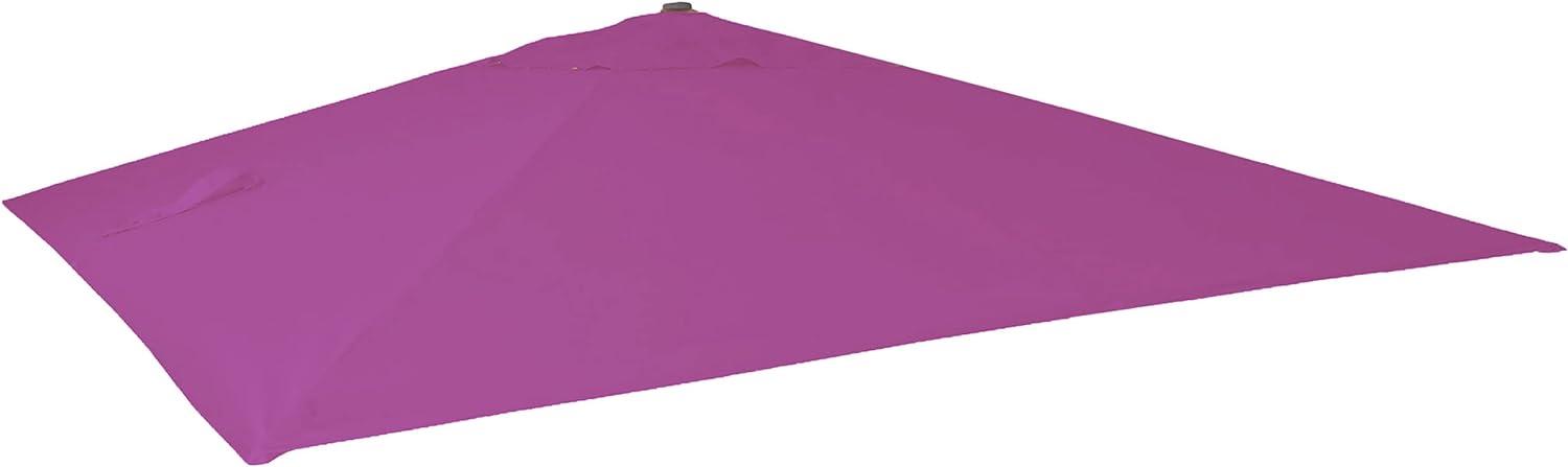 Ersatz-Bezug für Luxus-Ampelschirm HWC-A96, Sonnenschirmbezug Ersatzbezug, 3x4m (Ø5m) Polyester 3,5kg ~ lila-violett Bild 1