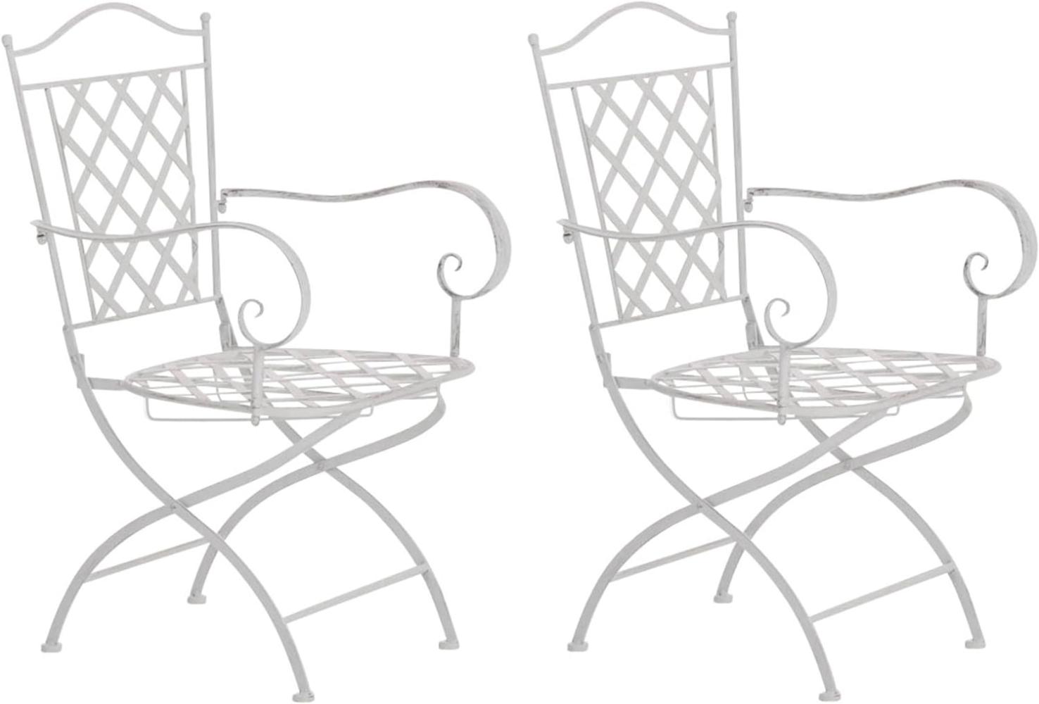 2er Set Stühle Adara (Farbe: antik weiß) Bild 1