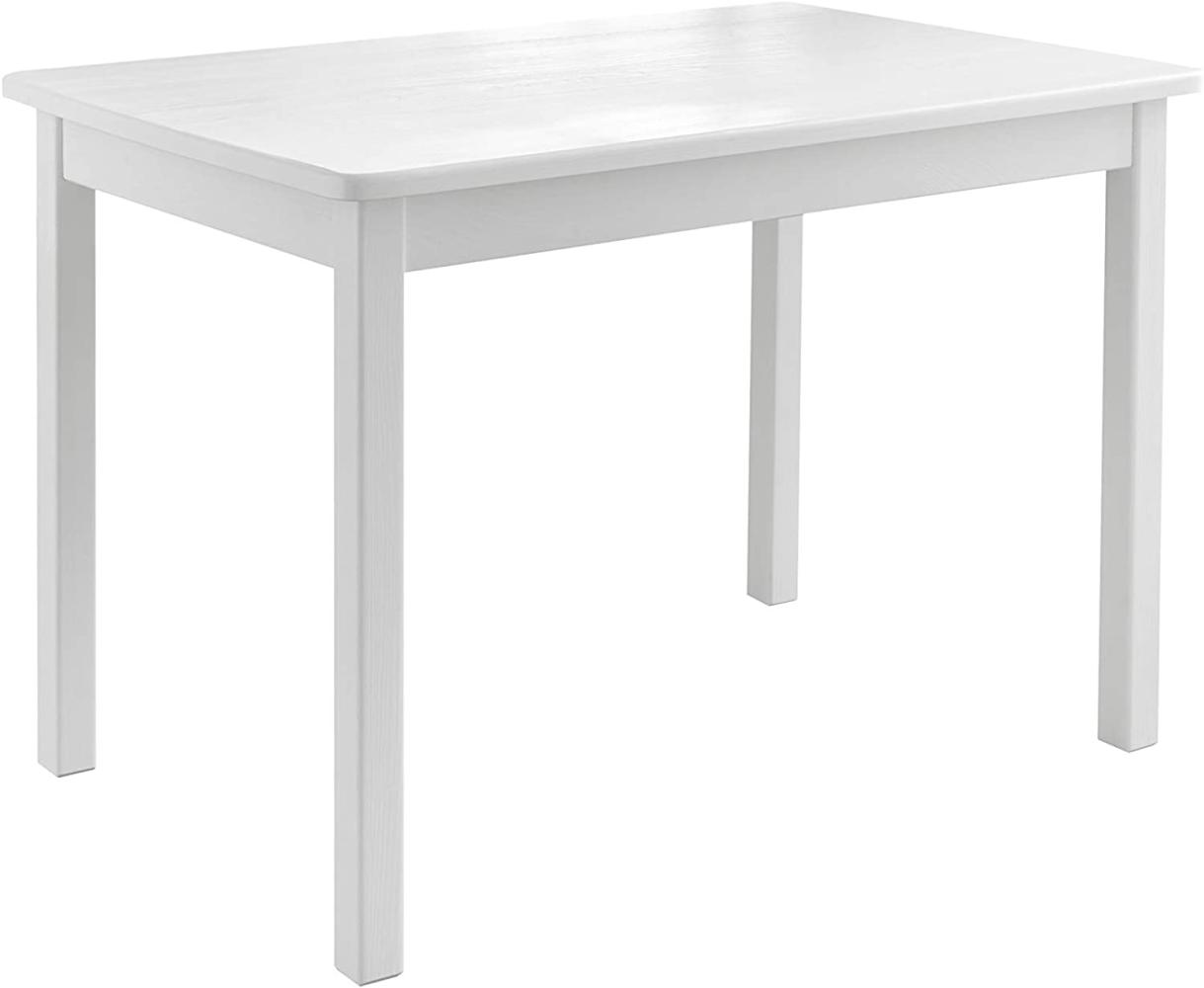 Kindertisch >Felix< in Weiß aus Massivholz - 76x51x50cm (BxHxT) Bild 1