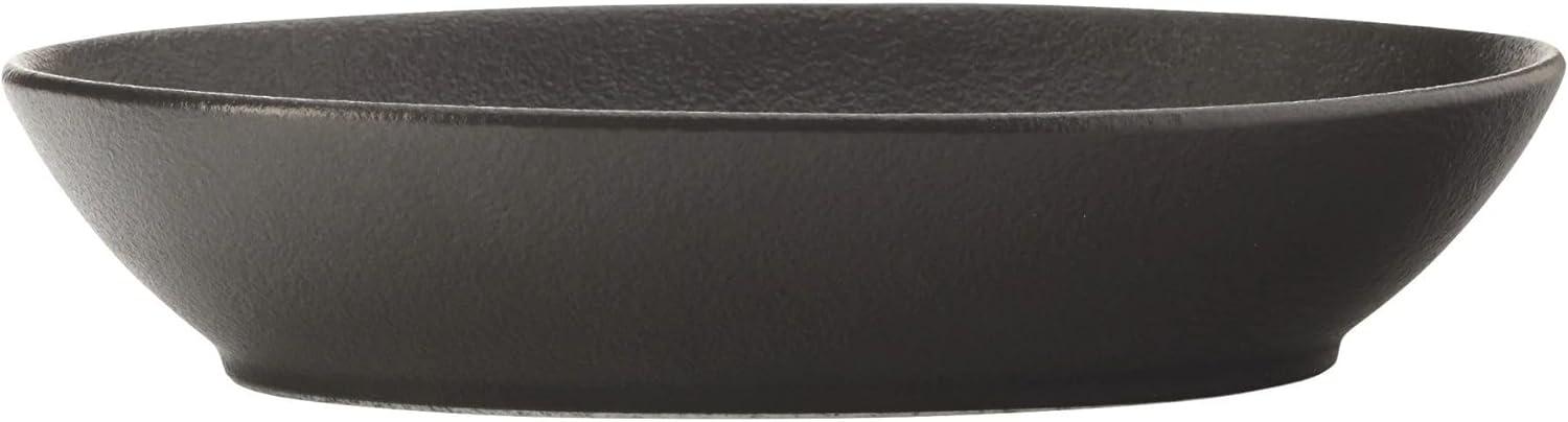 Maxwell & Williams AX0208 CAVIAR BLACK Schale oval, 25 x 17 cm, Premium-Keramik Bild 1