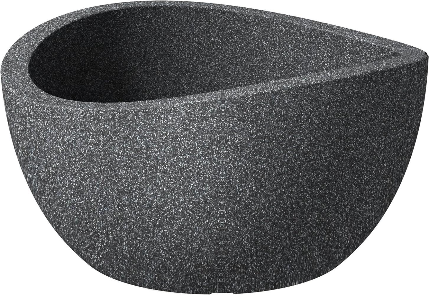 Scheurich Pflanzschale Wave Globe Bowl Serie 252 schwarz granit Ø 40 cm Bild 1