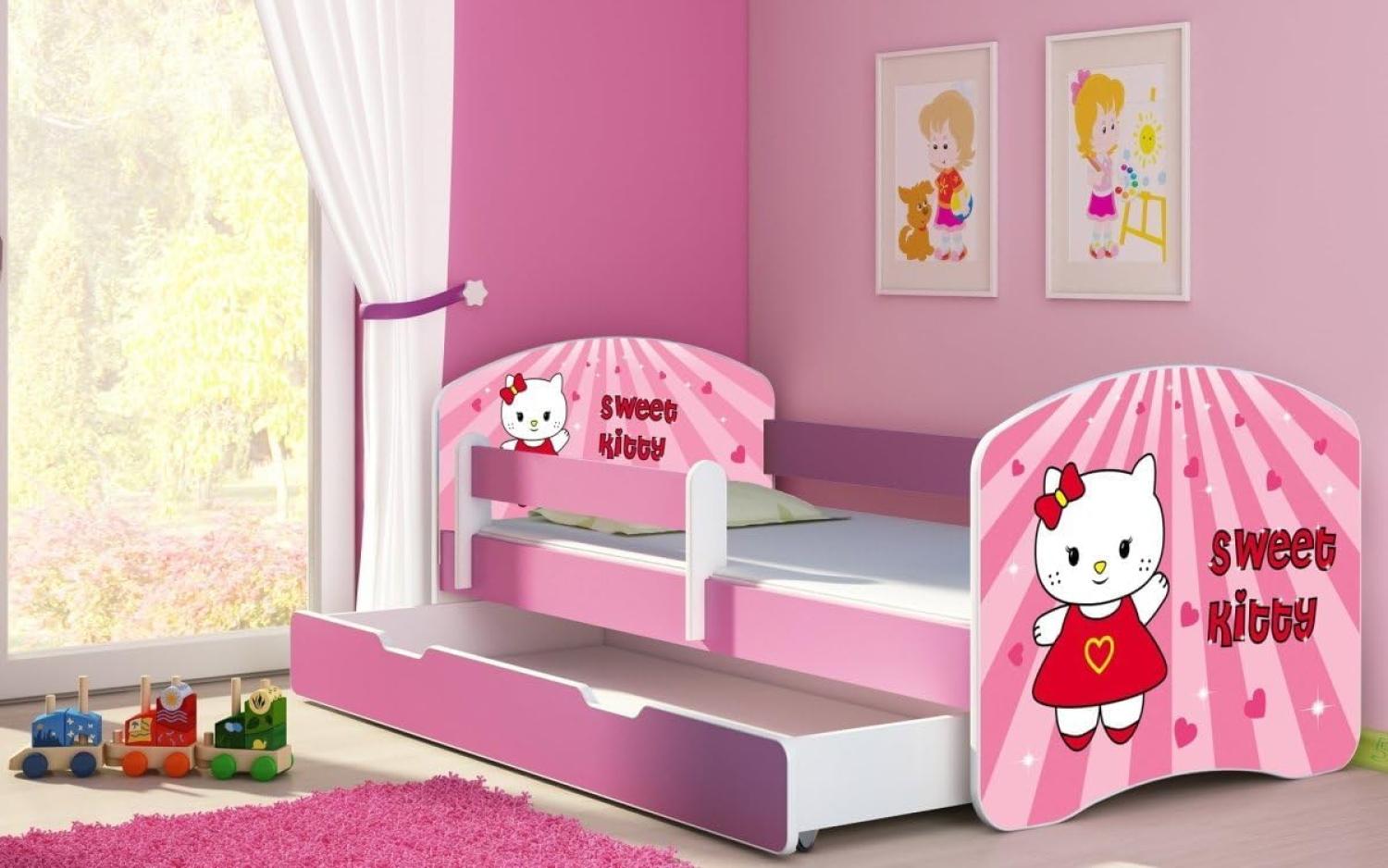 Kinderbett Dream mit verschiedenen Motiven 180x80 Sweetkitty Hearts Bild 1