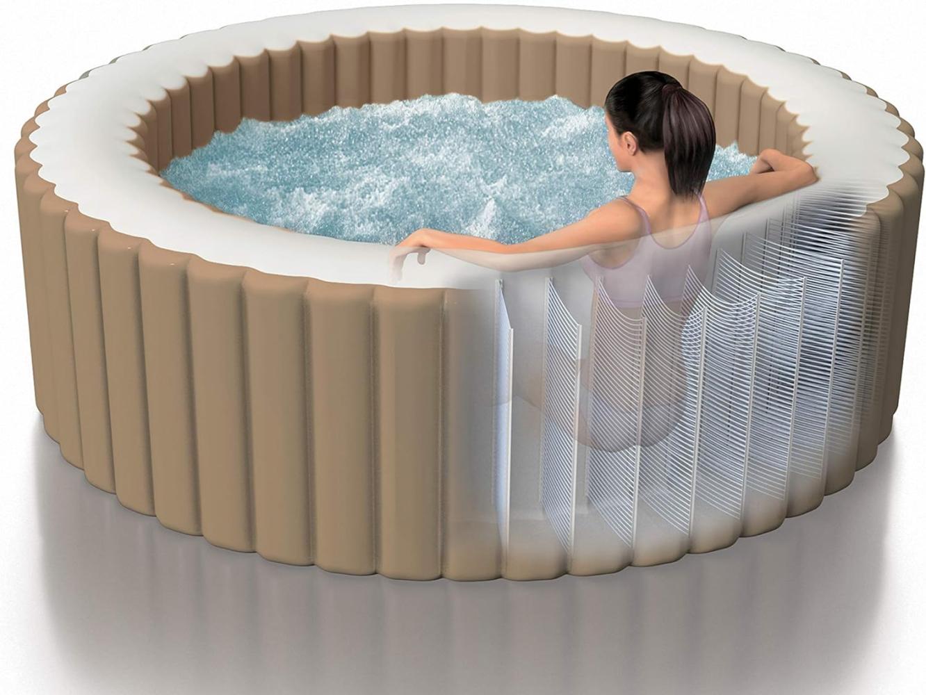 Intex PureSpa Bubble Therapy Whirlpool, 196x71cm, beige Bild 1