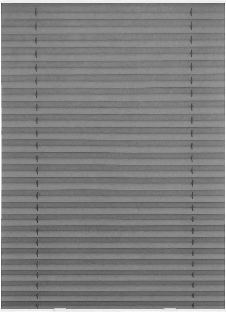 Lichtblick Dachfenster Plissee Haftfix, ohne Bohren, grau, 100 x 47,3 x 4 cm Bild 1