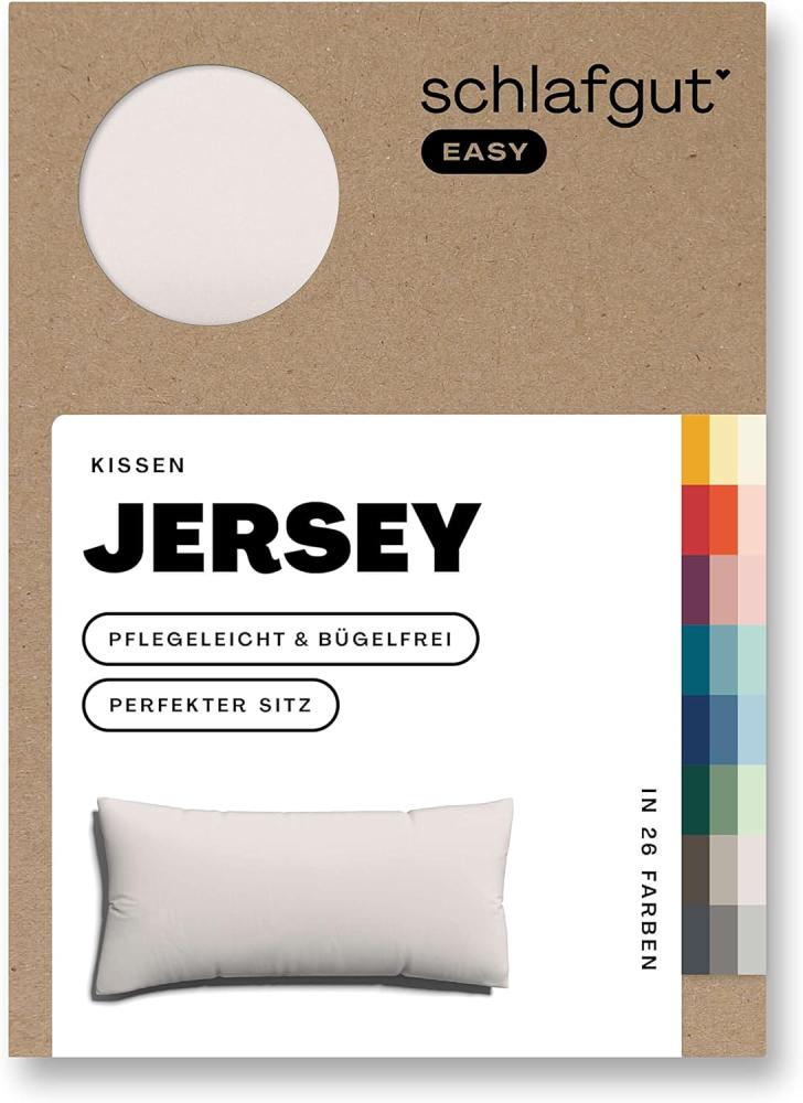 Schlafgut Kissenbezug EASY Jersey | Kissenbezug einzeln 40x80 cm | sand-light Bild 1