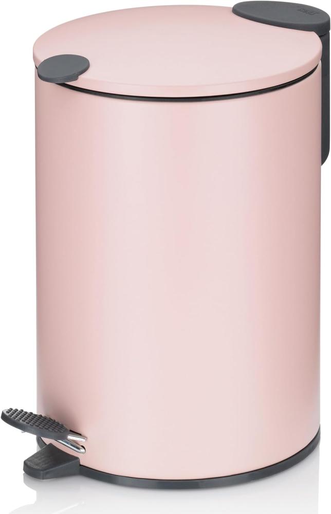 Kela Abfallbehälter Mats 3 Liter 23 x 17 cm Edelstahl rosa Bild 1