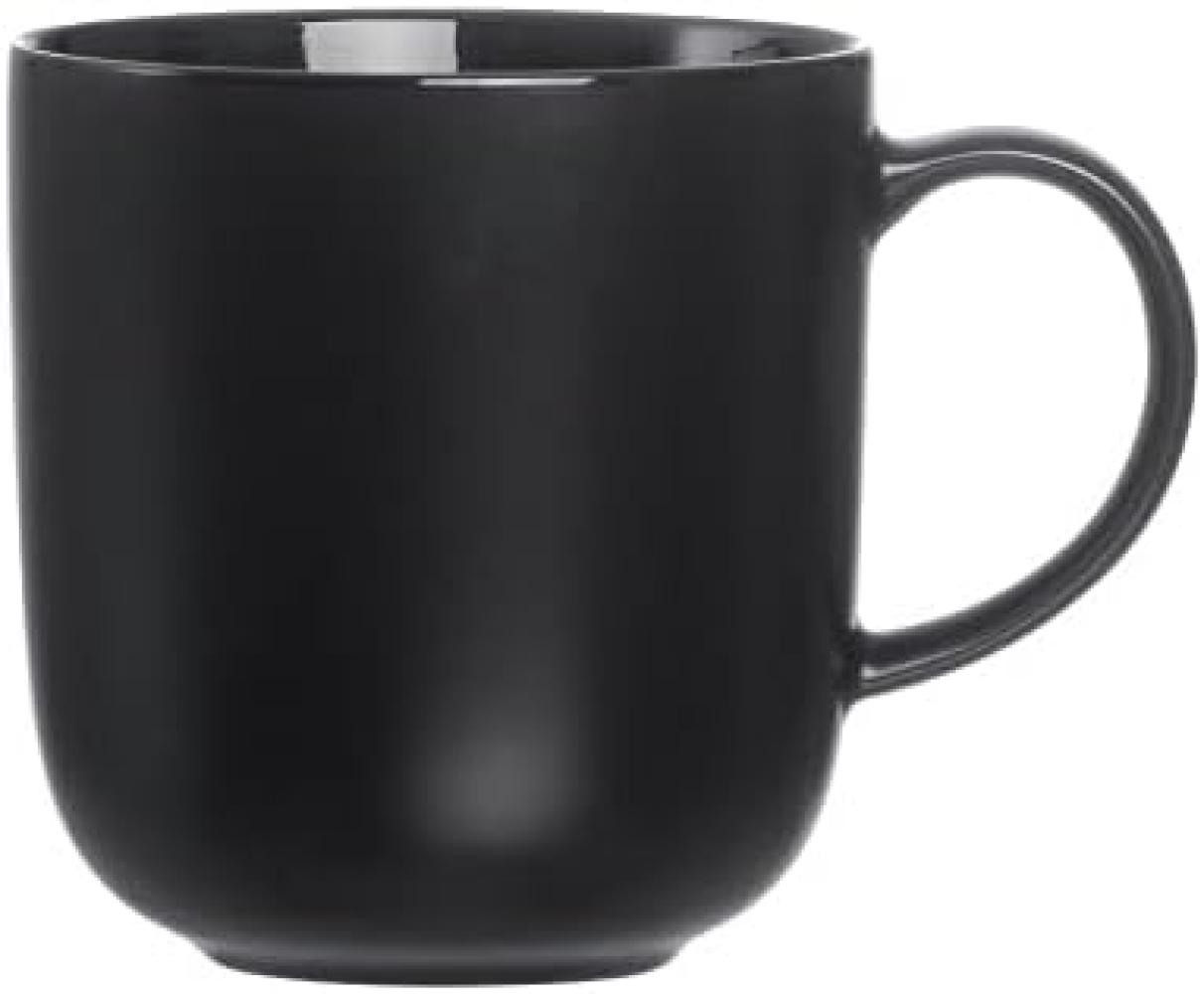 Ritzenhoff & Breker Becher Sonora, mit Henkel, Henkelbecher, Kaffeebecher, Tasse, Porzellan, Schwarz, 400 ml, 412369 Bild 1