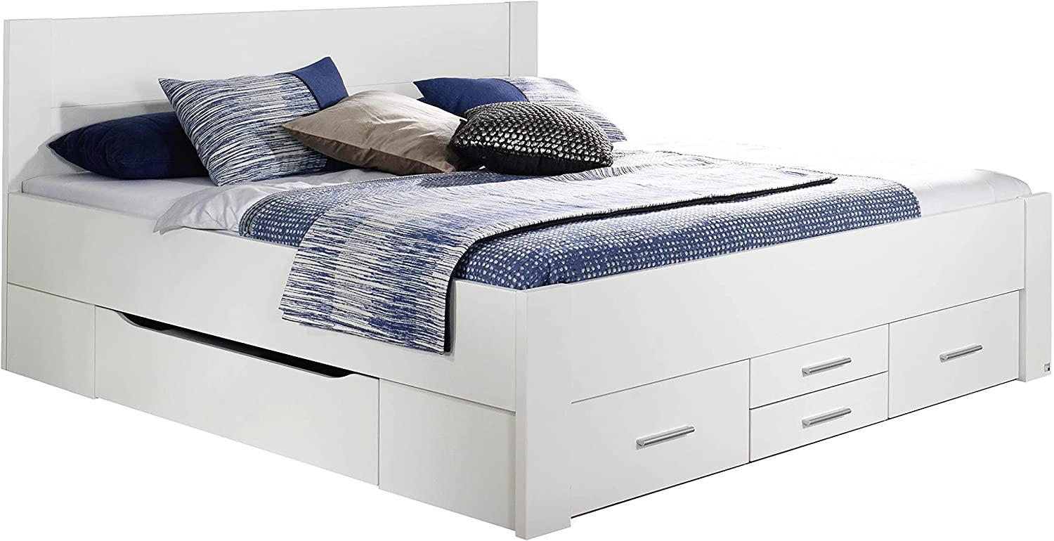 Rauch Möbel Isotta Bett mit Schubkästen in Weiß, Liegefläche 180x200cm, Gesamtmaße BxHxT 200x96x180 cm Bild 1
