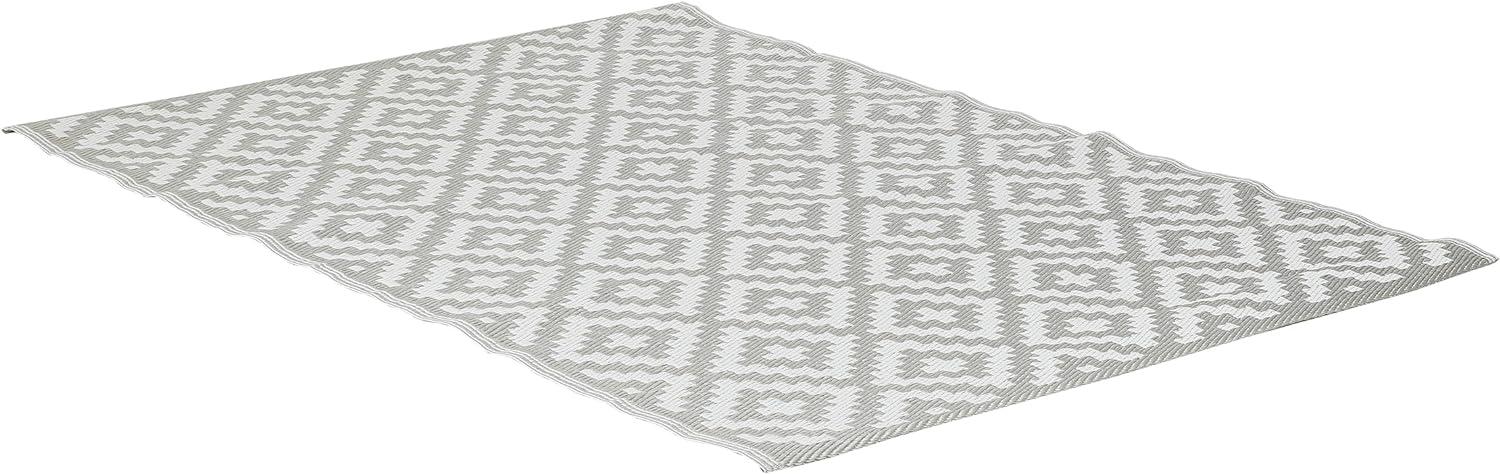 greemotion Outdoor-Teppich Santo aus Kunststoff, beigefarbener Teppich mit Muster, pflegeleichter Wendeteppich für in- & outdoor, ca. 200 x 150 cm Bild 1