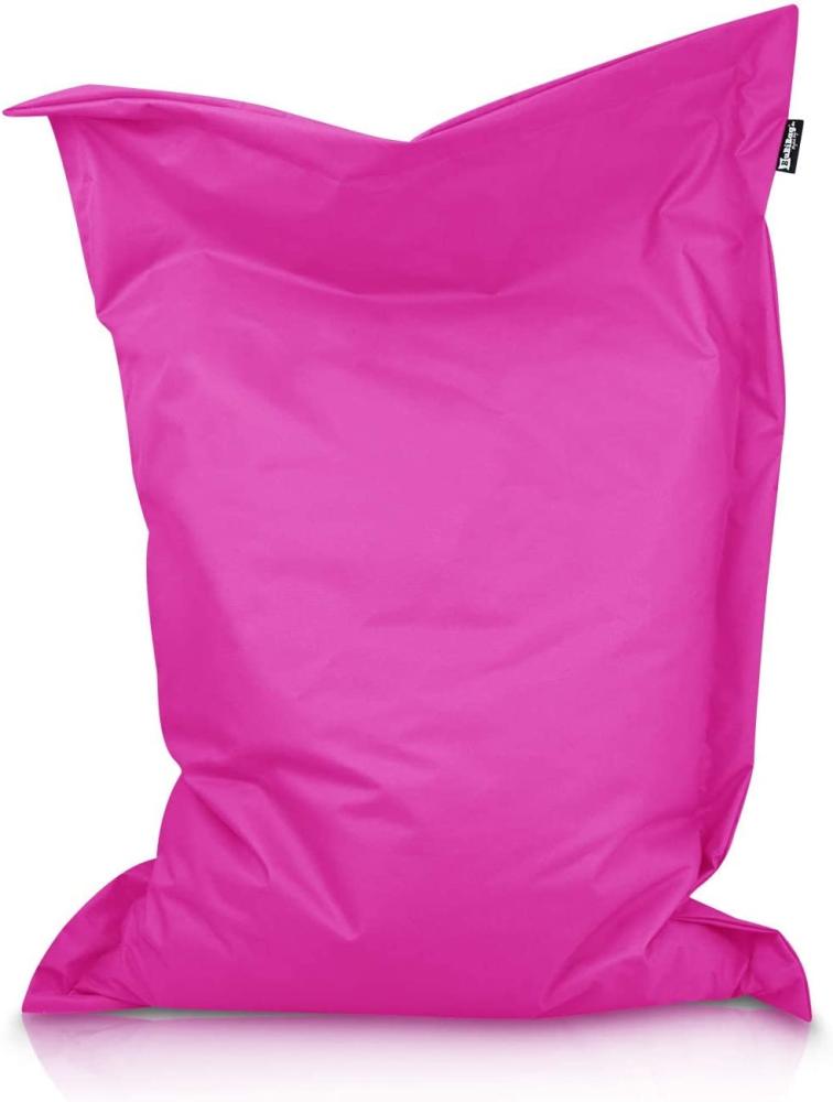 BuBiBag XXL Sitzsack, Outdoor Sitzsäcke für Kinder und Erwachsene, Bodenkissen Beanbag Fatboy wetterfest (Pink 145x110cm) Bild 1