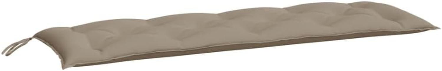 Gartenbank-Auflage Taupe 150x50x7 cm Oxford-Gewebe Bild 1