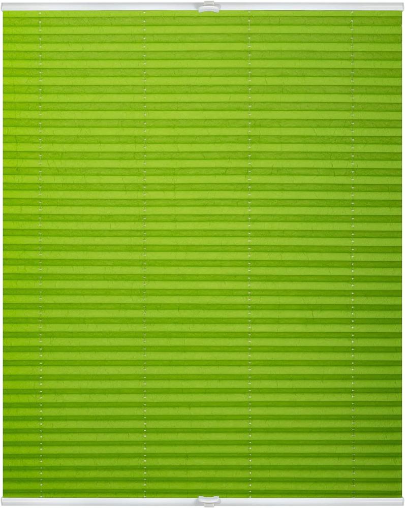 Lichtblick Plissee Klemmfix, ohne Bohren, verspannt, grün, 130 x 65 x 3 cm Bild 1