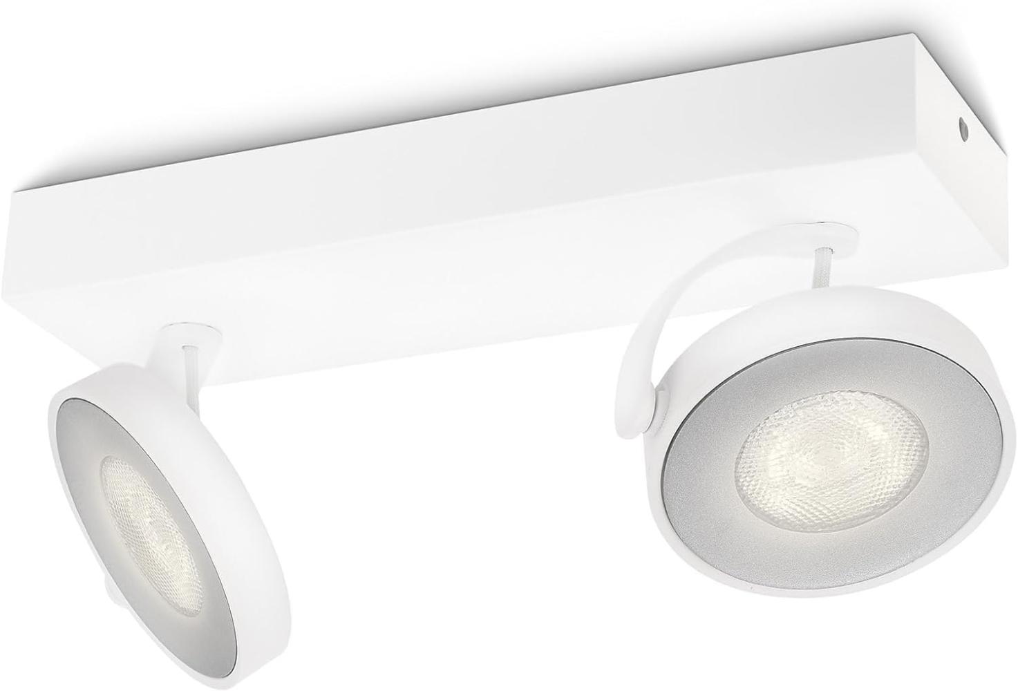 Philips myLiving LED Spot Clockwork 2flg. 531723116, 1000lm, Weiß Bild 1