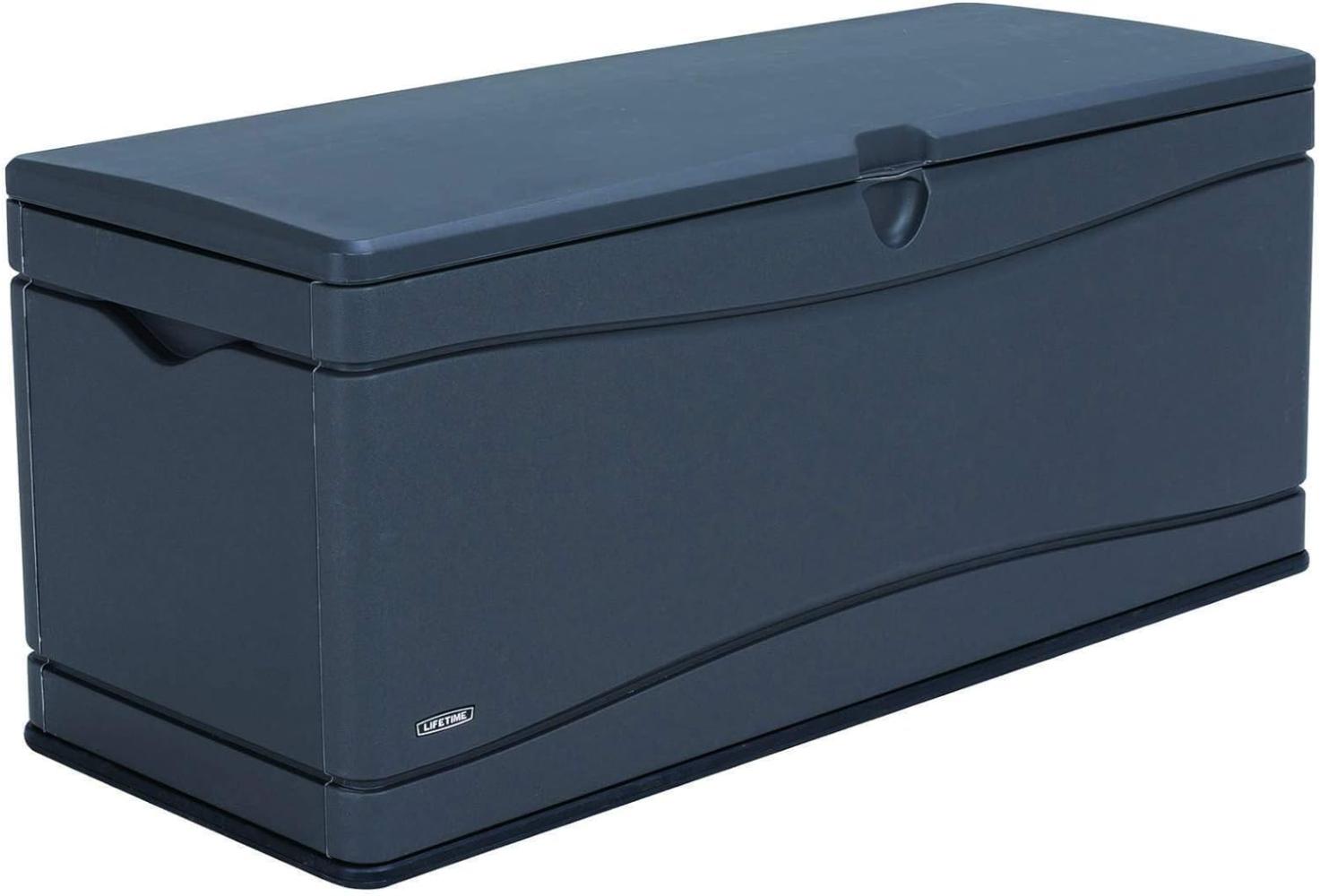 Lifetime Kunststoff Kissen Aufbewahrungsbox 495 Liter | Carbongrau | 61x152,5x67 cm Bild 1