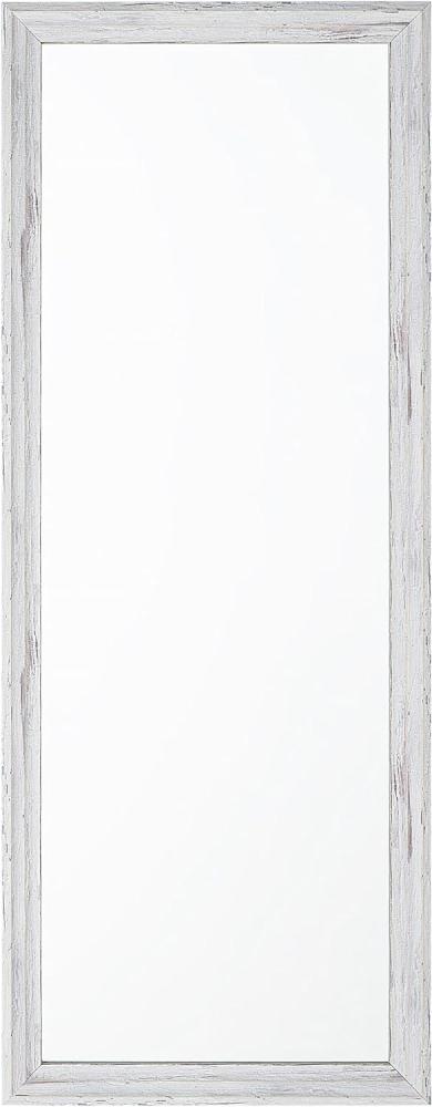 Wandspiegel weiß / Holzoptik rechteckig 50 x 130 cm BENON Bild 1