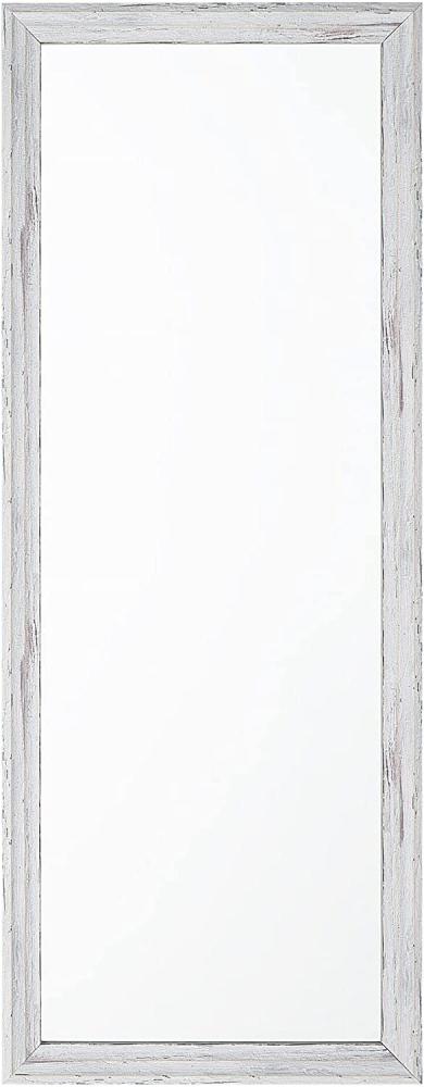 Wandspiegel weiß / Holzoptik rechteckig 50 x 130 cm BENON Bild 1