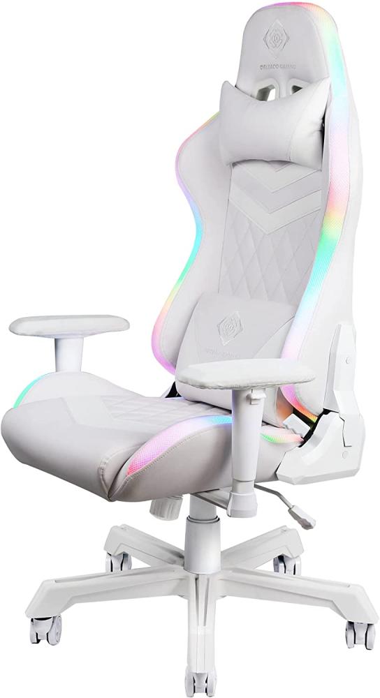 GAMING Stuhl mit LED RGB-Beleuchtung aus Kunstleder Bild 1