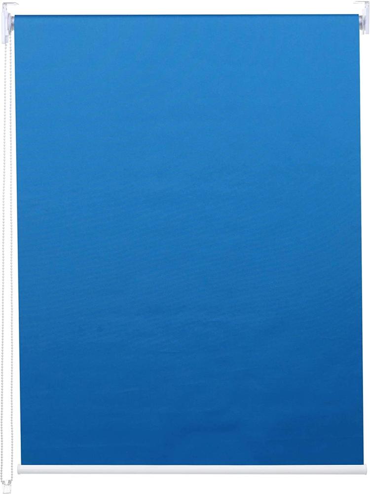 Rollo HWC-D52, Fensterrollo Seitenzugrollo Jalousie, 50x160cm Sonnenschutz Verdunkelung blickdicht ~ blau Bild 1