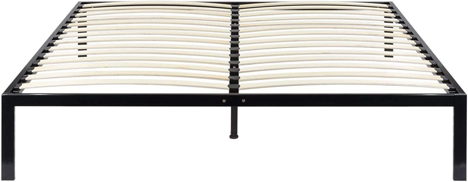 i-flair Metallrahmenbett 180x200 cm i-Base, minimalistisches Bettgestell auf Füßen mit Lattenrost und Stauraum Bild 1