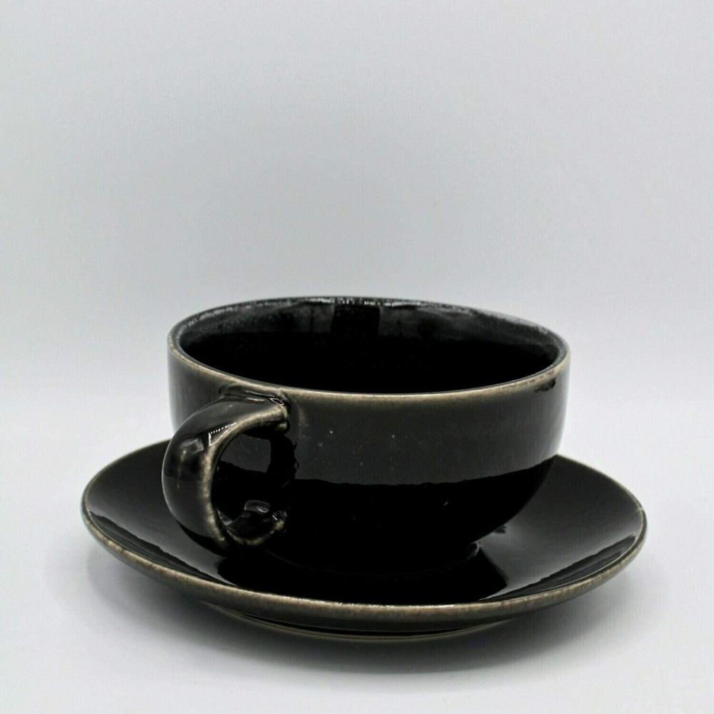 Broste Copenhagen NORDIC COAL Tasse mit Untertasse 0,25 l Bild 1