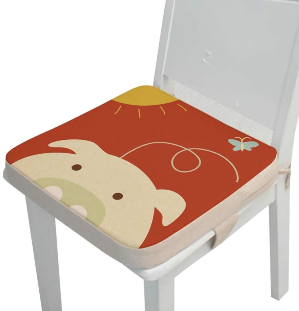 Kinder Sitzkissen Sitzerhöhung Stuhl, Fansu Baby Tragbar Sitzkissen Cartoon Design Quadratische Verstellbar Zerlegbar Kleinkinder Esszimmerstuhl ErhöHen Pad Esszimmer Boostersitze (Schwein,40*40*5cm) Bild 1