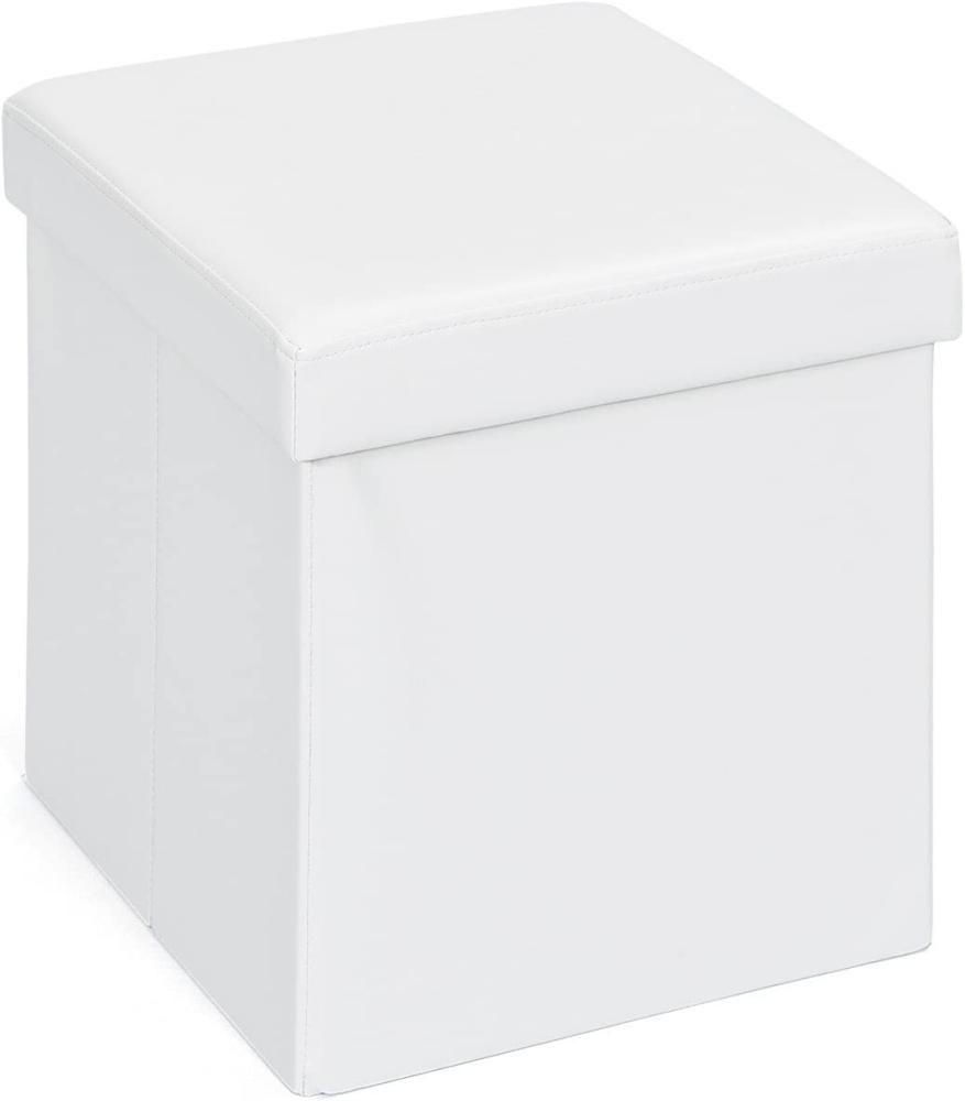 Inter Link Faltbox Setti klein Weiß mit Sitzpolster, 38x38x38 cm Bild 1