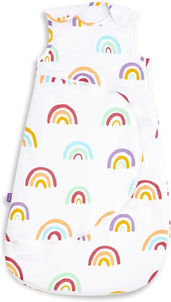 Snüz Baby Schlafsack, 1. 0 Tog Regenbogendesign 100% Baumwolle, mit Reißverschluss für Einfaches Windelwechseln, Maschinenwaschbar, 0-6 Monate SW007AJ Rainbow Bild 1