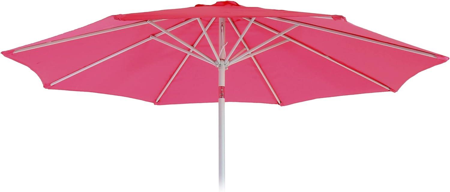 Ersatz-Bezug für Sonnenschirm N19, Sonnenschirmbezug Ersatzbezug, Ø 3m Stoff/Textil 5kg ~ pink Bild 1